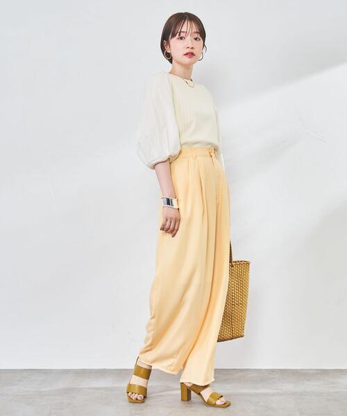 coen（コーエン）の「Market（マーケット）リゾートバルーンパンツ（その他パンツ・レディース・イエロー/ブラック・L/M）」の18枚目の写真