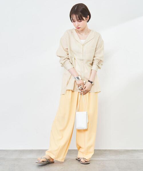 coen（コーエン）の「Market（マーケット）リゾートバルーンパンツ（その他パンツ・レディース・イエロー/ブラック・L/M）」の20枚目の写真