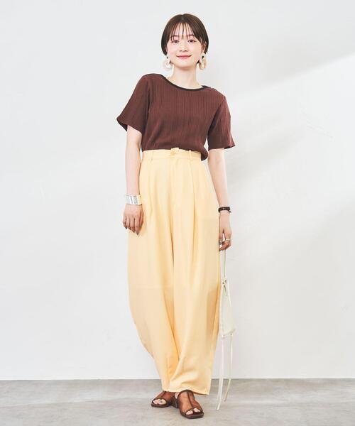 coen（コーエン）の「Market（マーケット）リゾートバルーンパンツ（その他パンツ・レディース・イエロー/ブラック・L/M）」の21枚目の写真