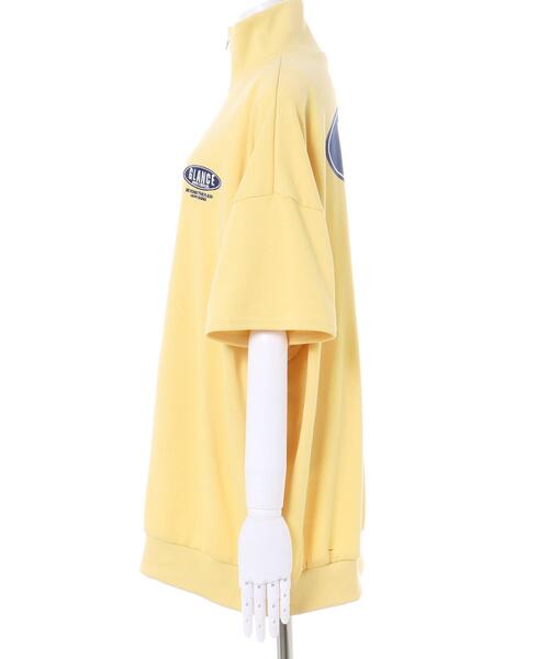 INGNI(イング)の「ハーフZIPサークルロゴミニスウェットトップス(Tシャツ/カットソー・レディース・オフホワイト/イエロー/ブルー/オートミール・M)」の6枚目の写真