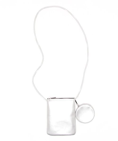 KOBE LETTUCE（コウベレタス）の「サークルポーチ付きショルダーバッグ[B1488]（ショルダーバッグ・レディース・ホワイト/ミント/ピンク/シルバー/ブラック・FREE）」の5枚目の写真