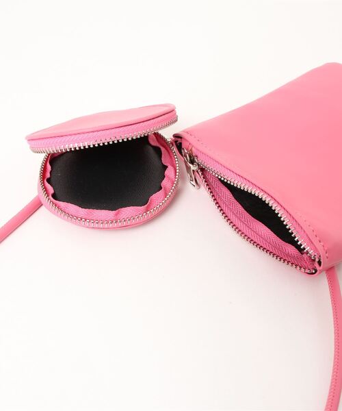 KOBE LETTUCE（コウベレタス）の「サークルポーチ付きショルダーバッグ[B1488]（ショルダーバッグ・レディース・ホワイト/ミント/ピンク/シルバー/ブラック・FREE）」の8枚目の写真