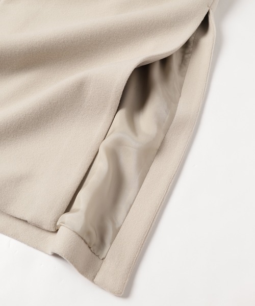 CULLNI（クルニ）の「22-AW-026 / Lamb Wool Melton Chester Long Coat（チェスターコート・メンズ・チャコール/ブルー/ブラック/アイボリー・1/2/0）」の14枚目の写真