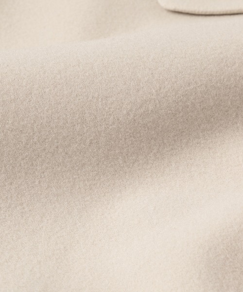 CULLNI（クルニ）の「22-AW-026 / Lamb Wool Melton Chester Long Coat（チェスターコート・メンズ・チャコール/ブルー/ブラック/アイボリー・1/2/0）」の15枚目の写真