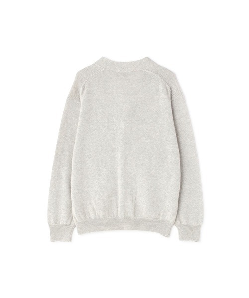 MARGARET HOWELL(マーガレットハウエル)の「COTTON RAMIE CARDIGAN(カーディガン/ボレロ・メンズ・ライトグレー/オリーブドラブ・MEDIUM/LARGE)」の4枚目の写真