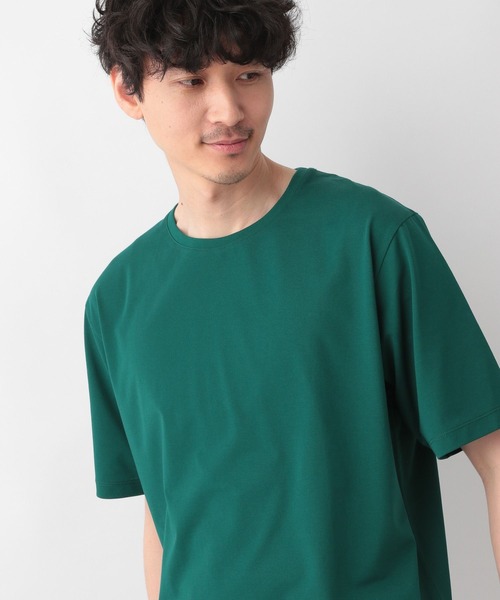 GLOBAL WORK(グローバルワーク)の「快適SmartRichTee/269512(Tシャツ/カットソー・メンズ・ホワイト/チャコールグレー/スカイブルー/ネイビー/イエロー/ピンク系その他/グリーン/ダークブルー・SMALL/MEDIUM/LARGE/X-LARGE)」の1枚目の写真