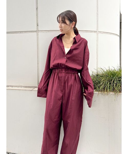 Ungrid（アングリッド）の「スリーブデザインコンビネゾン（つなぎ/オールインワン・レディース・カーキ/ボルドー・SMALL/MEDIUM）」の12枚目の写真
