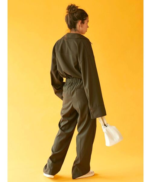 Ungrid（アングリッド）の「スリーブデザインコンビネゾン（つなぎ/オールインワン・レディース・カーキ/ボルドー・SMALL/MEDIUM）」の14枚目の写真