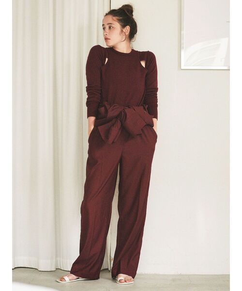 Ungrid（アングリッド）の「スリーブデザインコンビネゾン（つなぎ/オールインワン・レディース・カーキ/ボルドー・SMALL/MEDIUM）」の18枚目の写真