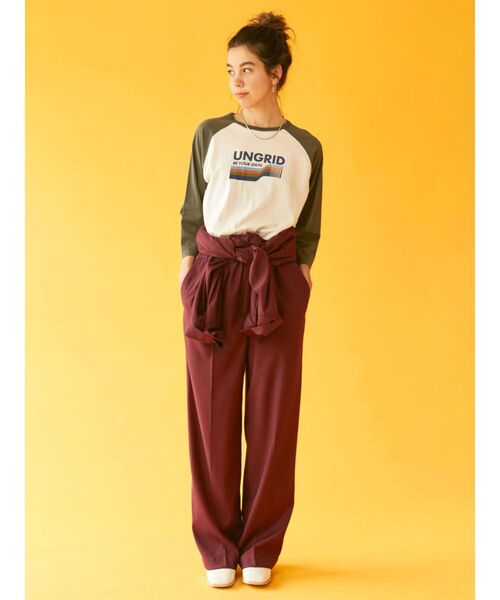 Ungrid（アングリッド）の「スリーブデザインコンビネゾン（つなぎ/オールインワン・レディース・カーキ/ボルドー・SMALL/MEDIUM）」の21枚目の写真