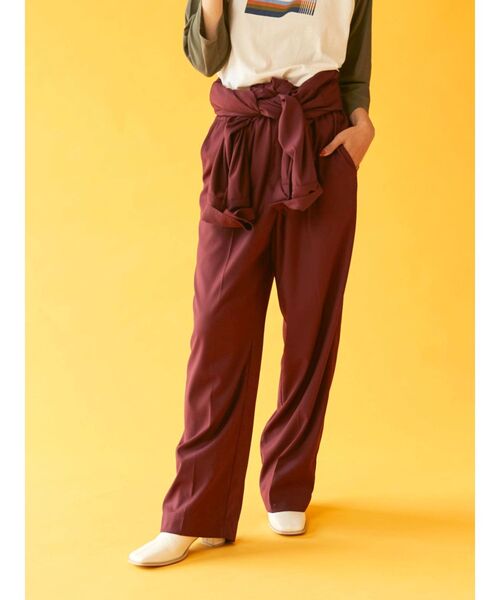 Ungrid（アングリッド）の「スリーブデザインコンビネゾン（つなぎ/オールインワン・レディース・カーキ/ボルドー・SMALL/MEDIUM）」の22枚目の写真