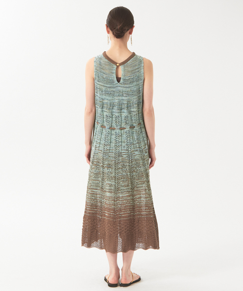boussole(ブソル)の「【boussole×qualite】2WAYニットワンピ(ワンピース・レディース・オフホワイト/ライトブルー・フリー)」の7枚目の写真