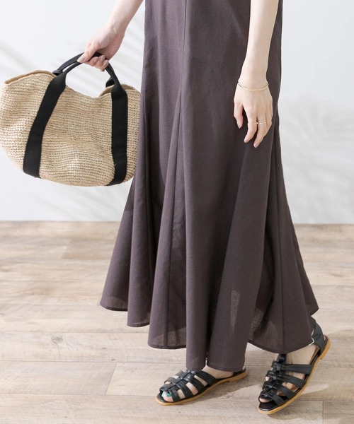 URBAN RESEARCH Sonny Label（アーバンリサーチサニーレーベル）の「ハーフスリーブセミフレアワンピース（ワンピース・レディース・ブラック/ブラウン/ナチュラル・FREE）」の18枚目の写真