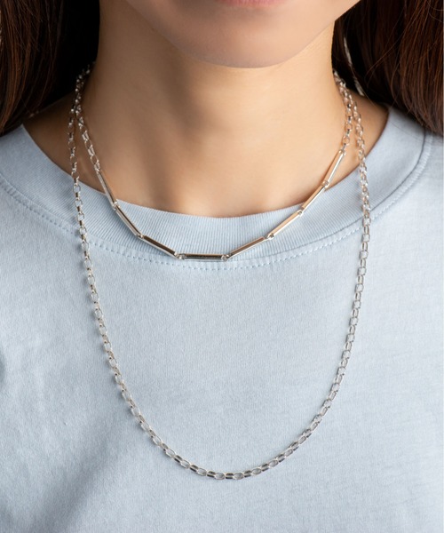 AURORA GRAN(オーロラグラン)の「AURORA GRAN オーロラグラン / Connect "I" 3way Necklace コネクト ”I” 3ウェイ シルバーチェーン ロングネックレス(シルバー925) / 220408(ネックレス・メンズ・シルバー・FREE)」の5枚目の写真