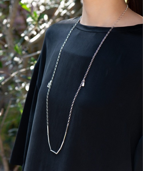AURORA GRAN(オーロラグラン)の「AURORA GRAN オーロラグラン / Connect "I" 3way Necklace コネクト ”I” 3ウェイ シルバーチェーン ロングネックレス(シルバー925) / 220408(ネックレス・メンズ・シルバー・FREE)」の9枚目の写真