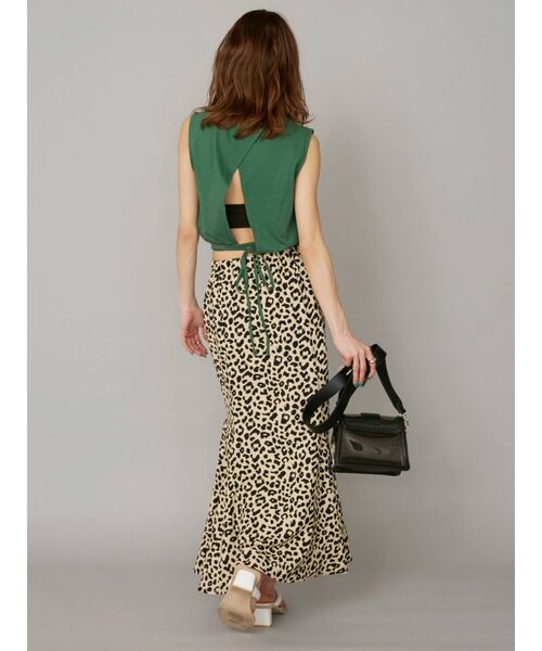 EVRIS（エヴリス）の「ウエストリボンTOPS（タンクトップ・レディース・ホワイト/ブラック/グリーン・FREE）」の10枚目の写真