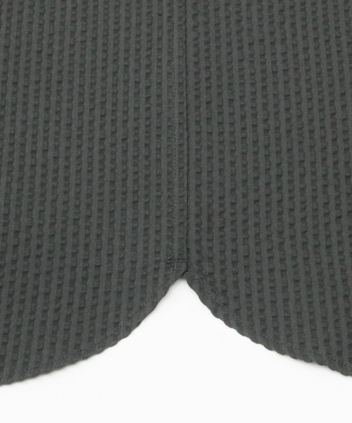 Pitta Re:)（ピッタリ）の「ラウンドテール ボタンダウン 半袖カジュアルシャツ（シャツ/ブラウス・メンズ・スミクロ・LL/S/M/L）」の2枚目の写真