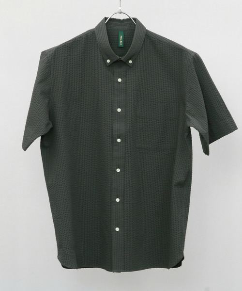 Pitta Re:)（ピッタリ）の「ラウンドテール ボタンダウン 半袖カジュアルシャツ（シャツ/ブラウス・メンズ・スミクロ・LL/S/M/L）」の7枚目の写真