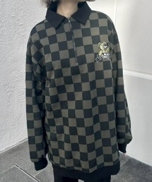 Candy Stripper | MELTY BEAR CHECKER POLO トップス(ポロシャツ)