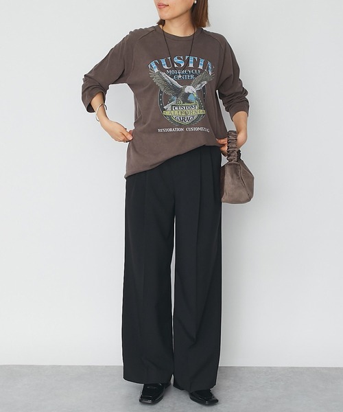 GOOD ROCK SPEED(グッドロックスピード)の「GOOD ROCK SPEED/グッドロックスピード EAGLEラグランTシャツ(Tシャツ/カットソー・レディース・ブラウン・FREE)」の7枚目の写真