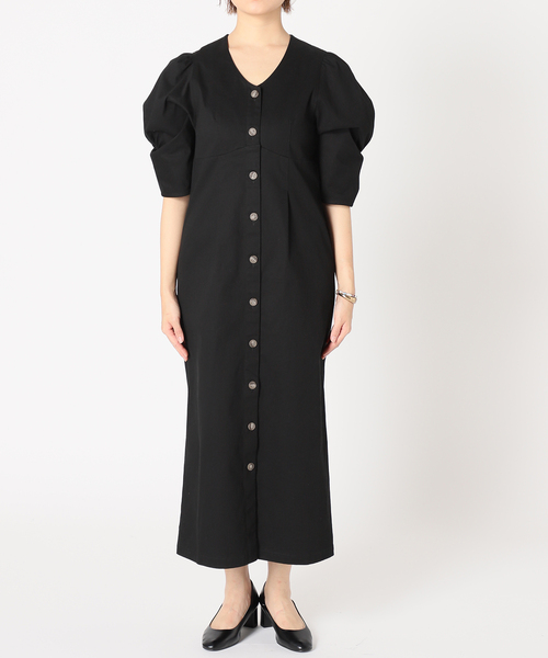 B.C STOCK(ベーセーストック)の「フロントボタンワンピース(ワンピース・レディース・ブラック/カーキ・SMALL/MEDIUM)」の11枚目の写真