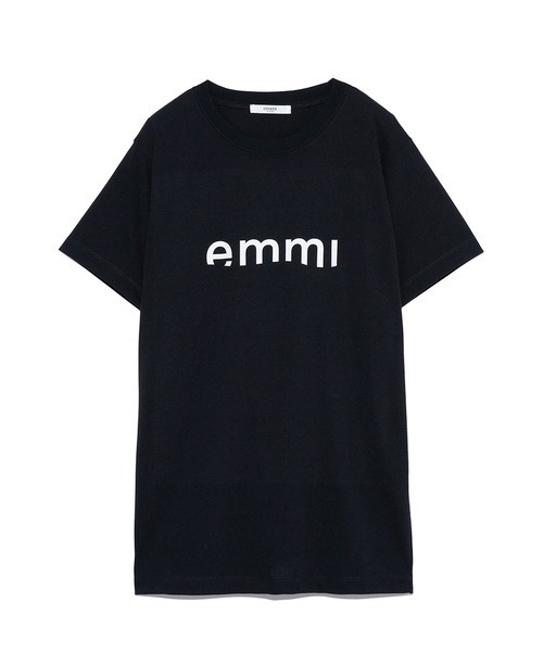 emmi（エミ）の「【emmi yoga】emmiロゴTシャツ（Tシャツ/カットソー・レディース・ホワイト/ベージュ/ダークグレー・FREE）」の2枚目の写真
