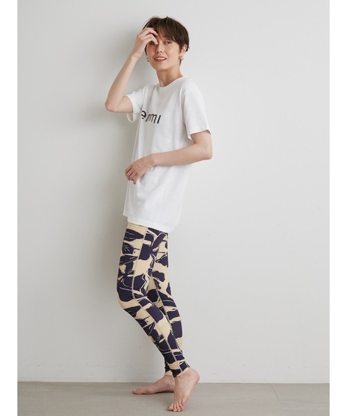 emmi（エミ）の「【emmi yoga】emmiロゴTシャツ（Tシャツ/カットソー・レディース・ホワイト/ベージュ/ダークグレー・FREE）」の14枚目の写真