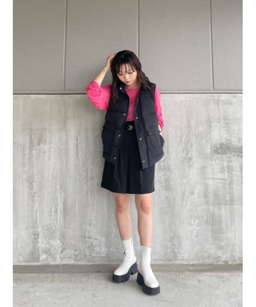 MOUSSY（マウジー）の「HW TUCK CULOTTES（その他パンツ・レディース・ベージュ/ダークグリーン/ブラック・2/1）」の21枚目の写真