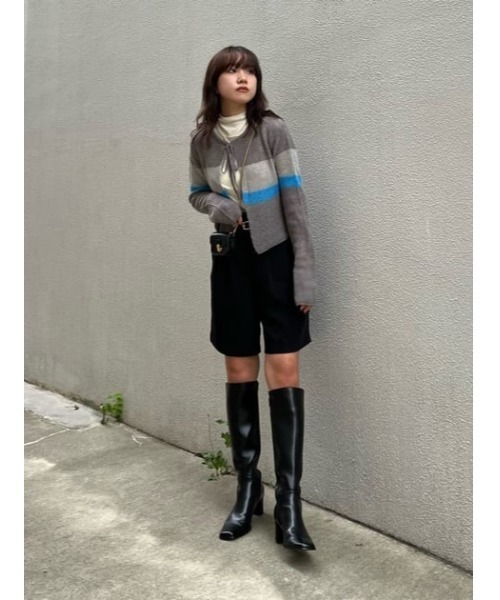 MOUSSY（マウジー）の「HW TUCK CULOTTES（その他パンツ・レディース・ベージュ/ダークグリーン/ブラック・2/1）」の22枚目の写真