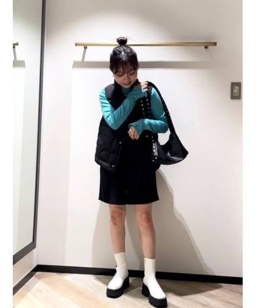 MOUSSY（マウジー）の「HW TUCK CULOTTES（その他パンツ・レディース・ベージュ/ダークグリーン/ブラック・2/1）」の18枚目の写真