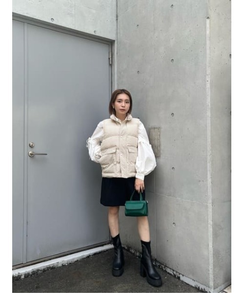 MOUSSY（マウジー）の「HW TUCK CULOTTES（その他パンツ・レディース・ベージュ/ダークグリーン/ブラック・2/1）」の20枚目の写真