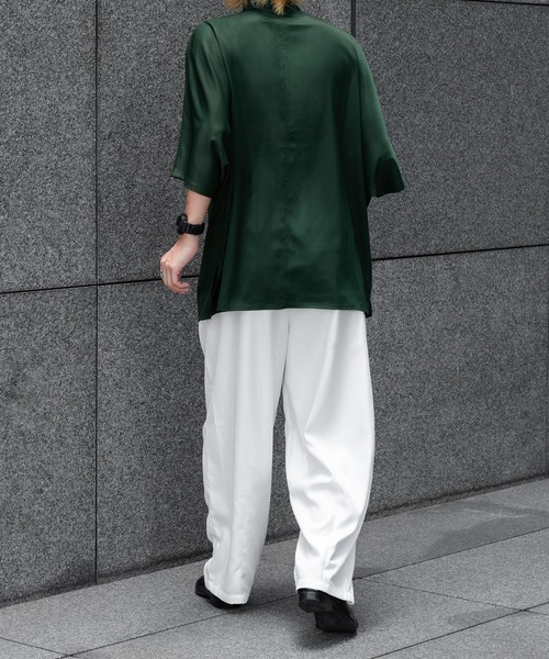 kutir（クティール）の「ワイドテーパードスラックス（スラックス・メンズ・ブラック/オフホワイト/カーキ・SMALL/MEDIUM/LARGE）」の7枚目の写真