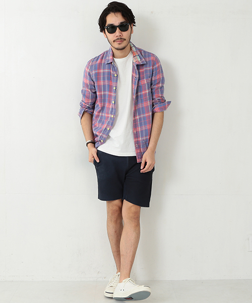 REMI RELIEF（レミレリーフ）の「◎REMI RELIEF×BEAMS PLUS / 別注 チェックシャツ 15SS（シャツ/ブラウス・メンズ・レッド/ブルー・SMALL/MEDIUM/LARGE/X-LARGE）」の12枚目の写真