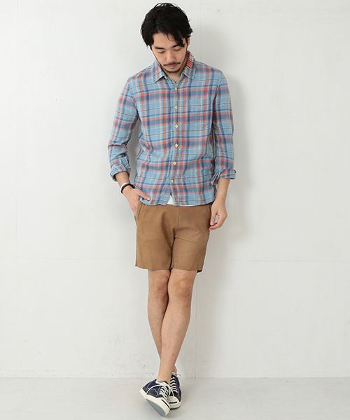 REMI RELIEF（レミレリーフ）の「◎REMI RELIEF×BEAMS PLUS / 別注 チェックシャツ 15SS（シャツ/ブラウス・メンズ・レッド/ブルー・SMALL/MEDIUM/LARGE/X-LARGE）」の13枚目の写真