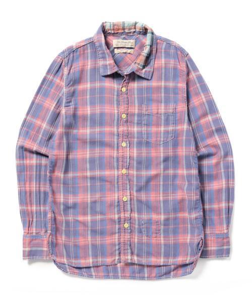 REMI RELIEF（レミレリーフ）の「◎REMI RELIEF×BEAMS PLUS / 別注 チェックシャツ 15SS（シャツ/ブラウス・メンズ・レッド/ブルー・SMALL/MEDIUM/LARGE/X-LARGE）」の5枚目の写真