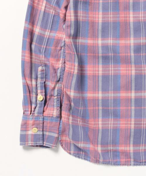 REMI RELIEF（レミレリーフ）の「◎REMI RELIEF×BEAMS PLUS / 別注 チェックシャツ 15SS（シャツ/ブラウス・メンズ・レッド/ブルー・SMALL/MEDIUM/LARGE/X-LARGE）」の4枚目の写真