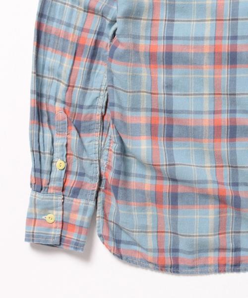 REMI RELIEF（レミレリーフ）の「◎REMI RELIEF×BEAMS PLUS / 別注 チェックシャツ 15SS（シャツ/ブラウス・メンズ・レッド/ブルー・SMALL/MEDIUM/LARGE/X-LARGE）」の6枚目の写真