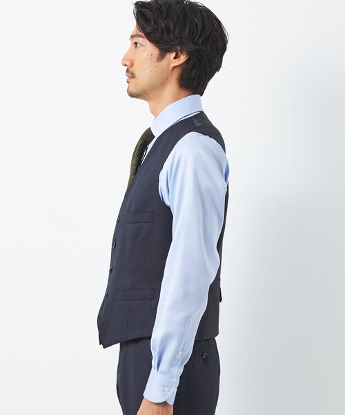 green label relaxing(グリーンレーベルリラクシング)の「<REDA>サージ無地 5B スーツベスト(スーツベスト・メンズ・ブラック/ダークグレー/ネイビー/その他1/ロイヤルブルー・42/44/46/48/50/52)」の10枚目の写真