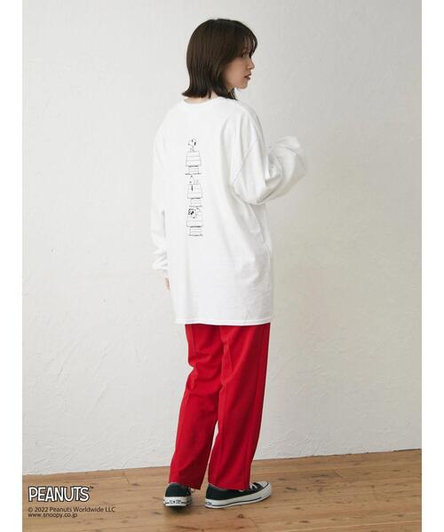 Green　Parks（グリーンパークス）の「■PEANUTS HOUSEロンT（Tシャツ/カットソー・レディース・オフホワイト・FREE）」の22枚目の写真