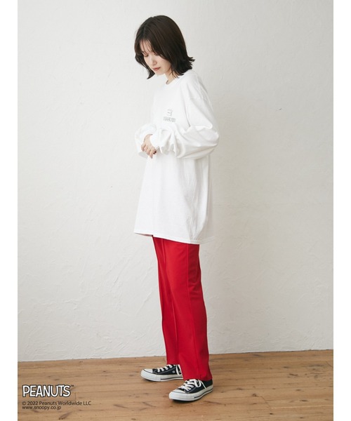 Green　Parks（グリーンパークス）の「■PEANUTS HOUSEロンT（Tシャツ/カットソー・レディース・オフホワイト・FREE）」の15枚目の写真