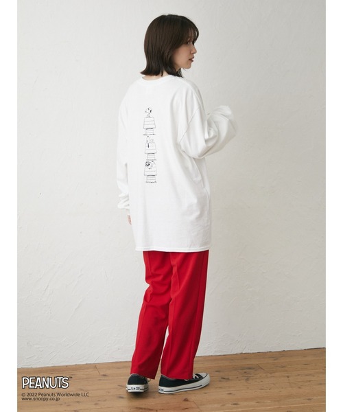 Green　Parks（グリーンパークス）の「■PEANUTS HOUSEロンT（Tシャツ/カットソー・レディース・オフホワイト・FREE）」の13枚目の写真