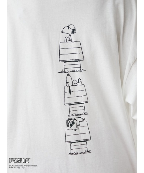 Green　Parks（グリーンパークス）の「■PEANUTS HOUSEロンT（Tシャツ/カットソー・レディース・オフホワイト・FREE）」の14枚目の写真