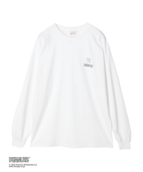 Green　Parks（グリーンパークス）の「■PEANUTS HOUSEロンT（Tシャツ/カットソー・レディース・オフホワイト・FREE）」の5枚目の写真