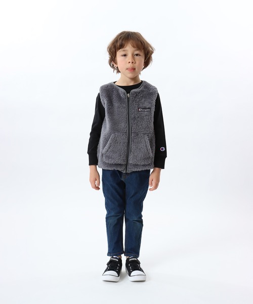 Champion(チャンピオン)の「【Champion/チャンピオン】キッズ ベーシック ジップベスト(ベスト・キッズ・ブラウン/カーキ/チャコール/ブラック・120/110/150/160/130/100/140)」の17枚目の写真