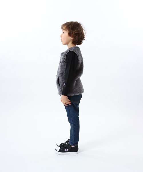 Champion(チャンピオン)の「【Champion/チャンピオン】キッズ ベーシック ジップベスト(ベスト・キッズ・ブラウン/カーキ/チャコール/ブラック・120/110/150/160/130/100/140)」の18枚目の写真