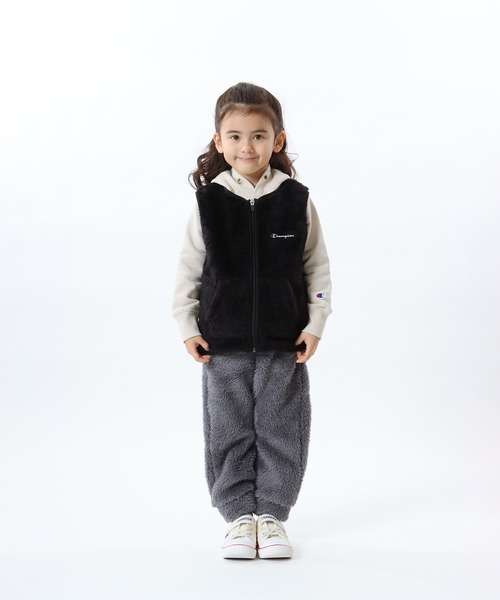 Champion(チャンピオン)の「【Champion/チャンピオン】キッズ ベーシック ジップベスト(ベスト・キッズ・ブラウン/カーキ/チャコール/ブラック・120/110/150/160/130/100/140)」の5枚目の写真
