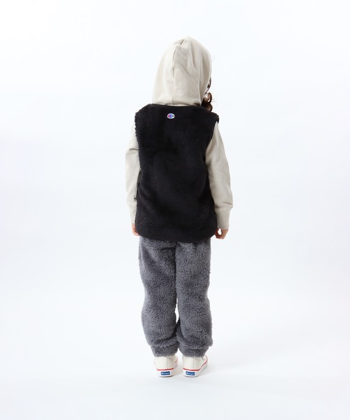 Champion(チャンピオン)の「【Champion/チャンピオン】キッズ ベーシック ジップベスト(ベスト・キッズ・ブラウン/カーキ/チャコール/ブラック・120/110/150/160/130/100/140)」の7枚目の写真