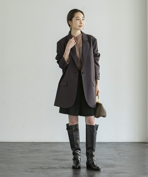 Noble（ノーブル）の「ツイルクロスオーバーサイズジャケット