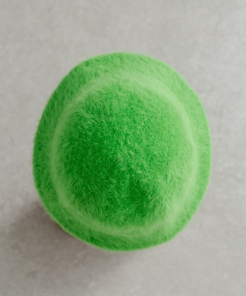 ear PAPILLONNER（イアパピヨネ）の「【SUM1 STYLE（スミスタイル）】ファーバケットハット（ハット・レディース・グリーン/ピンク・FREE）」の16枚目の写真