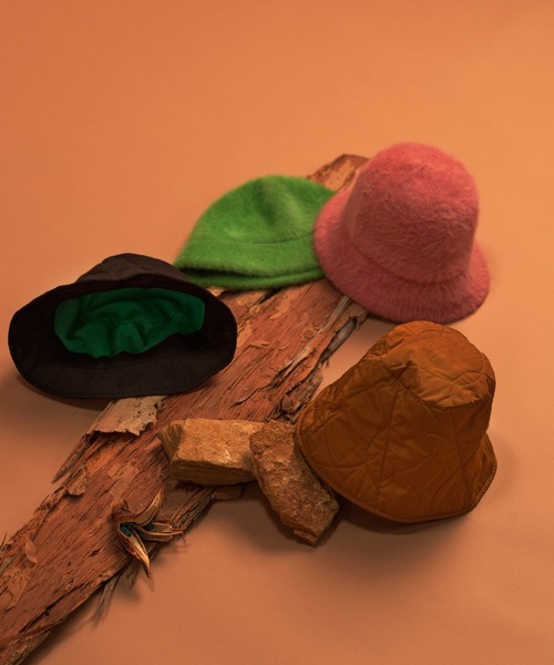 ear PAPILLONNER（イアパピヨネ）の「【SUM1 STYLE（スミスタイル）】ファーバケットハット（ハット・レディース・グリーン/ピンク・FREE）」の8枚目の写真